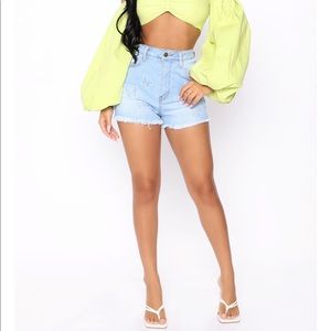 Size 16 Fashion Nova High Waisted Jean Shorts